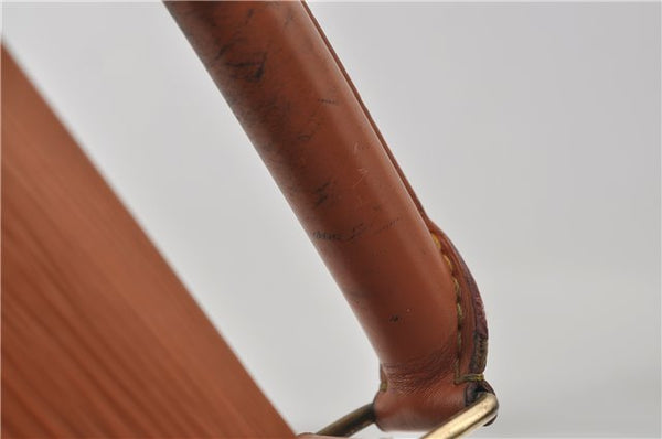 Auth Louis Vuitton Epi Serviette Ambassadeur Brown Briefcase M54418 LV 9098D