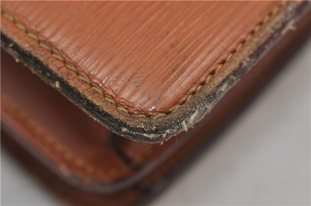 Auth Louis Vuitton Epi Serviette Ambassadeur Brown Briefcase M54418 LV 9098D