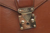 Auth Louis Vuitton Epi Serviette Ambassadeur Brown Briefcase M54418 LV 9098D