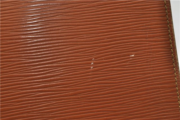 Auth Louis Vuitton Epi Serviette Ambassadeur Brown Briefcase M54418 LV 9098D