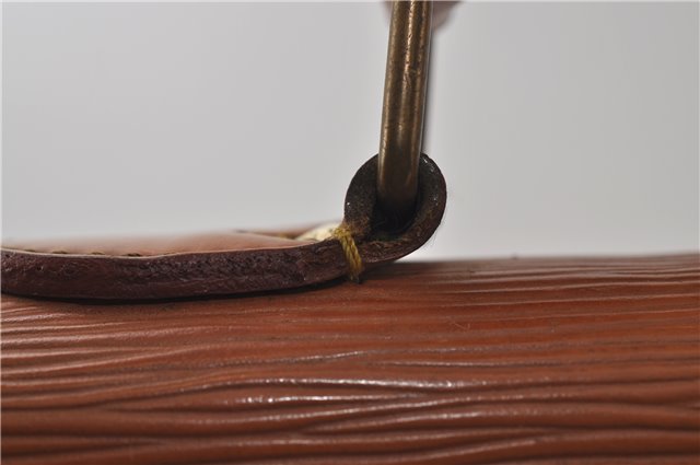 Auth Louis Vuitton Epi Serviette Ambassadeur Brown Briefcase M54418 LV 9098D
