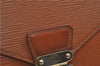 Auth Louis Vuitton Epi Serviette Ambassadeur Brown Briefcase M54418 LV 9098D