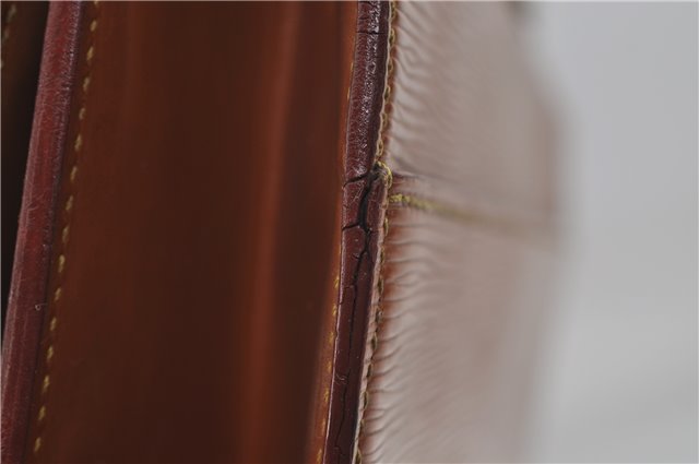 Auth Louis Vuitton Epi Serviette Ambassadeur Brown Briefcase M54418 LV 9098D