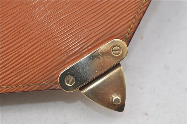 Auth Louis Vuitton Epi Serviette Ambassadeur Brown Briefcase M54418 LV 9098D