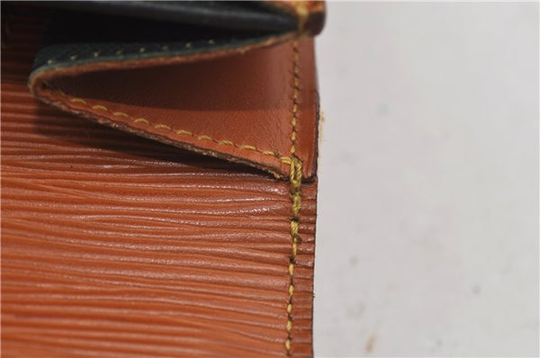 Auth Louis Vuitton Epi Serviette Ambassadeur Brown Briefcase M54418 LV 9098D