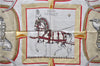 Authentic HERMES Carre 90 Scarf "GRAND APPARAT" Silk Red 9100D