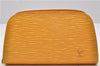 Authentic Louis Vuitton Epi Dauphine Cosmetic Pouch Yellow M48449 LV 9101C