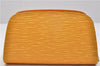 Authentic Louis Vuitton Epi Dauphine Cosmetic Pouch Yellow M48449 LV 9101C