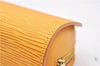 Authentic Louis Vuitton Epi Dauphine Cosmetic Pouch Yellow M48449 LV 9101C