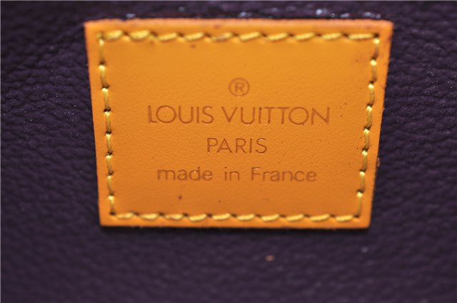 Authentic Louis Vuitton Epi Dauphine Cosmetic Pouch Yellow M48449 LV 9101C