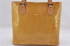 Authentic Louis Vuitton Vernis Houston Shoulder Hand Bag Yellow M91004 LV 9102D