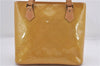 Authentic Louis Vuitton Vernis Houston Shoulder Hand Bag Yellow M91004 LV 9102D