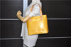 Authentic Louis Vuitton Vernis Houston Shoulder Hand Bag Yellow M91004 LV 9102D