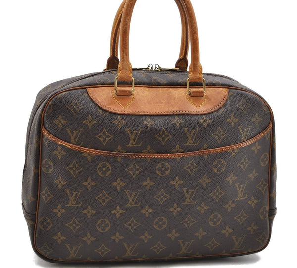 Authentic Louis Vuitton Monogram Deauville Hand Bag M47270 LV 9104C