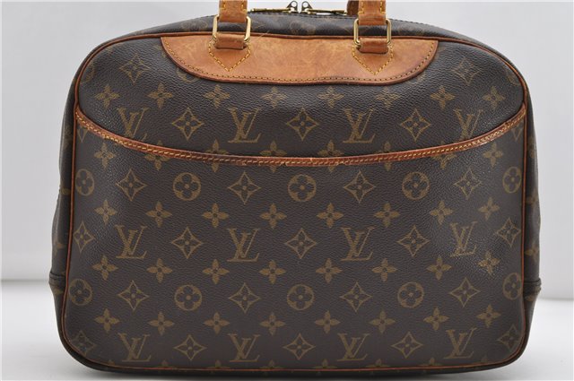 Authentic Louis Vuitton Monogram Deauville Hand Bag M47270 LV 9104C