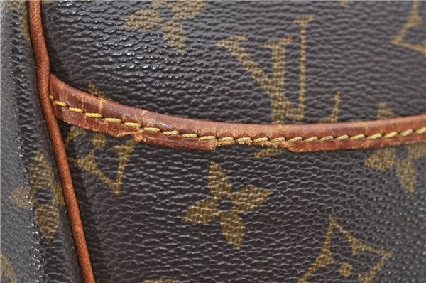 Authentic Louis Vuitton Monogram Deauville Hand Bag M47270 LV 9104C