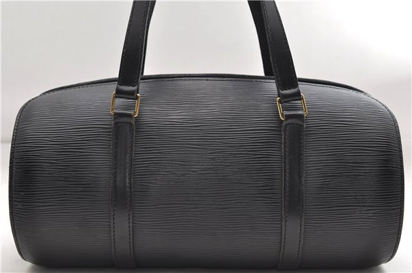 Authentic Louis Vuitton Epi Soufflot Hand Bag Black M52222 LV 9105D