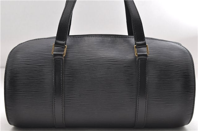 Authentic Louis Vuitton Epi Soufflot Hand Bag Black M52222 LV 9105D