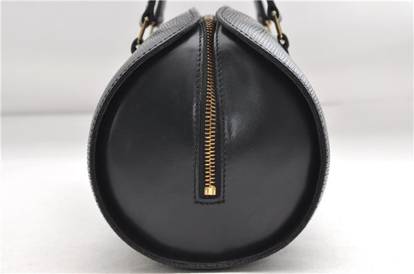 Authentic Louis Vuitton Epi Soufflot Hand Bag Black M52222 LV 9105D