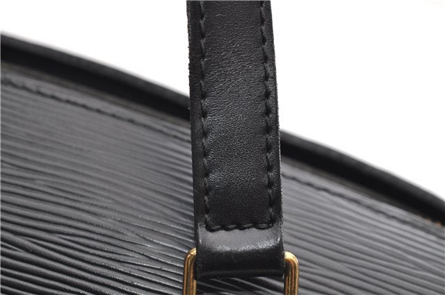 Authentic Louis Vuitton Epi Soufflot Hand Bag Black M52222 LV 9105D