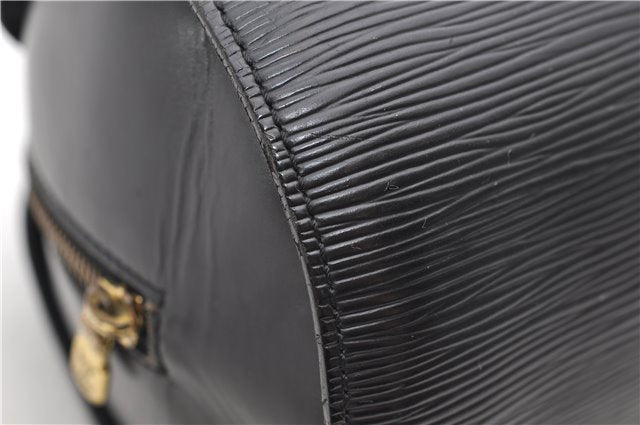Authentic Louis Vuitton Epi Soufflot Hand Bag Black M52222 LV 9105D