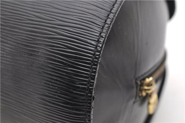 Authentic Louis Vuitton Epi Soufflot Hand Bag Black M52222 LV 9105D
