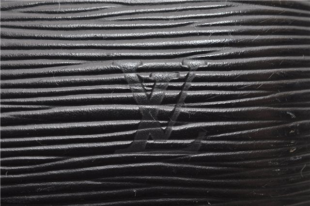 Authentic Louis Vuitton Epi Soufflot Hand Bag Black M52222 LV 9105D