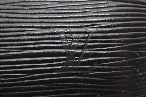 Authentic Louis Vuitton Epi Soufflot Hand Bag Black M52222 LV 9105D