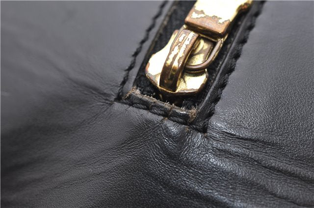 Authentic Louis Vuitton Epi Soufflot Hand Bag Black M52222 LV 9105D