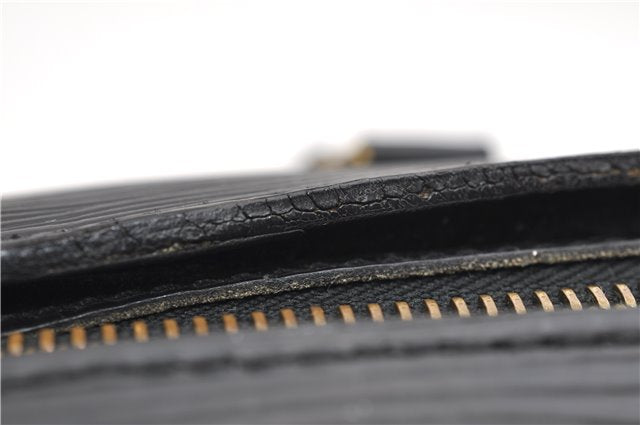 Authentic Louis Vuitton Epi Soufflot Hand Bag Black M52222 LV 9105D