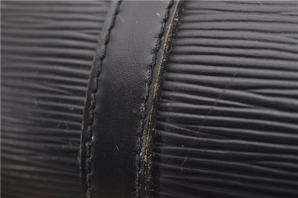 Authentic Louis Vuitton Epi Soufflot Hand Bag Black M52222 LV 9105D
