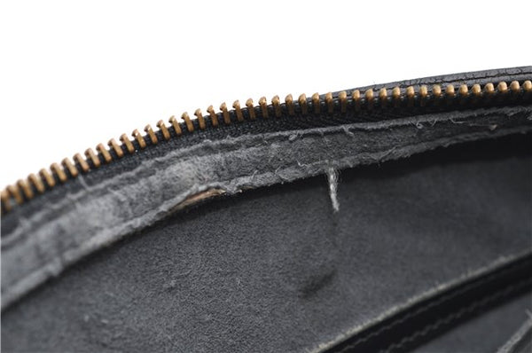 Authentic Louis Vuitton Epi Soufflot Hand Bag Black M52222 LV 9105D