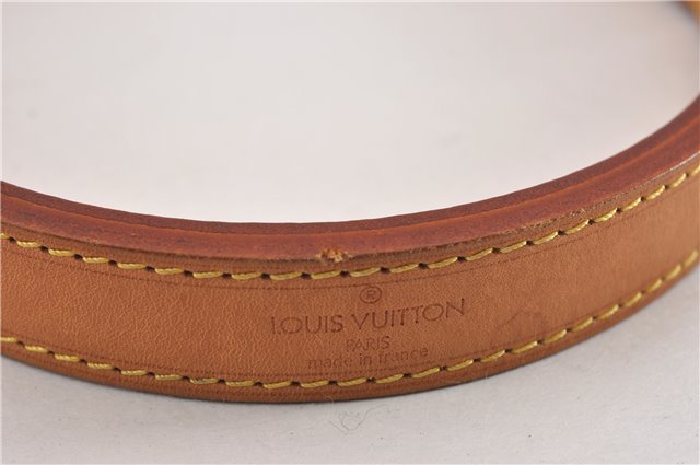 Authentic Louis Vuitton Leather Shoulder Strap Beige 22.8-25.6