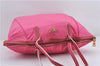 Authentic PRADA Nylon Leather 2Way Shoulder Hand Tote Bag Pink 9106D