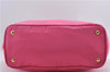 Authentic PRADA Nylon Leather 2Way Shoulder Hand Tote Bag Pink 9106D