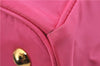 Authentic PRADA Nylon Leather 2Way Shoulder Hand Tote Bag Pink 9106D