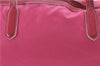 Authentic PRADA Nylon Leather 2Way Shoulder Hand Tote Bag Pink 9106D