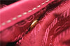 Authentic PRADA Nylon Leather 2Way Shoulder Hand Tote Bag Pink 9106D