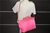 Authentic PRADA Nylon Leather 2Way Shoulder Hand Tote Bag Pink 9106D