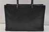Authentic GUCCI Bamboo 2Way Tote Hand Bag Leather 0021034 Black 9107D