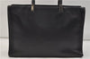 Authentic GUCCI Bamboo 2Way Tote Hand Bag Leather 0021034 Black 9107D
