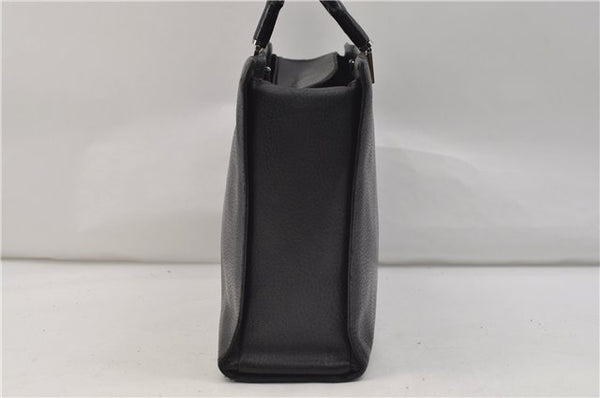 Authentic GUCCI Bamboo 2Way Tote Hand Bag Leather 0021034 Black 9107D