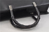 Authentic GUCCI Bamboo 2Way Tote Hand Bag Leather 0021034 Black 9107D