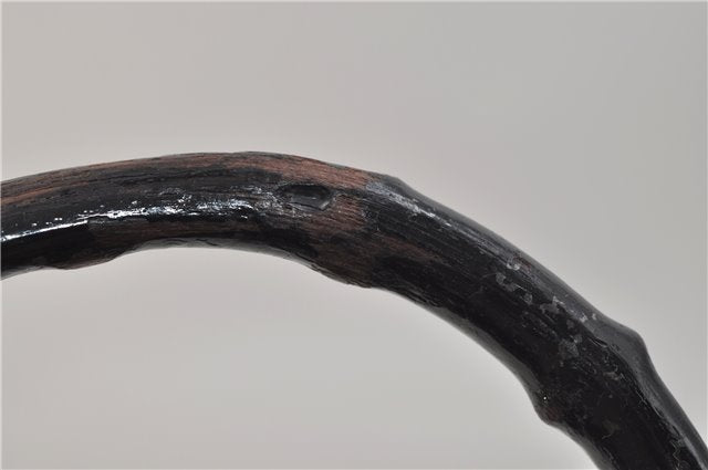 Authentic GUCCI Bamboo 2Way Tote Hand Bag Leather 0021034 Black 9107D