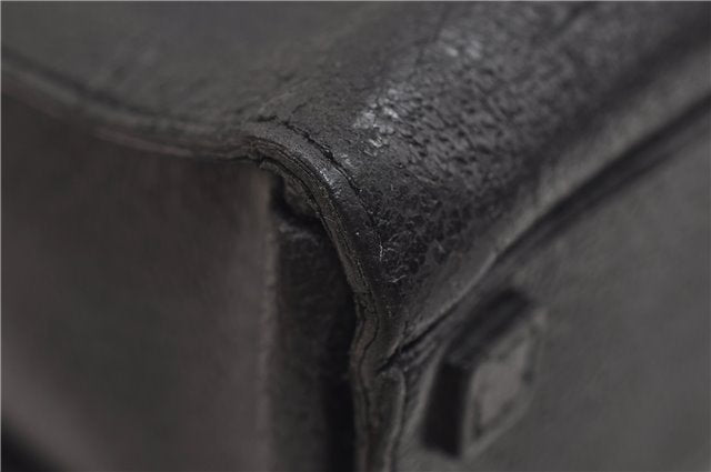 Authentic GUCCI Bamboo 2Way Tote Hand Bag Leather 0021034 Black 9107D