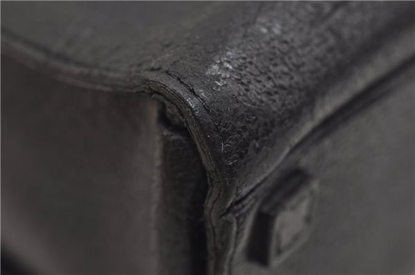 Authentic GUCCI Bamboo 2Way Tote Hand Bag Leather 0021034 Black 9107D