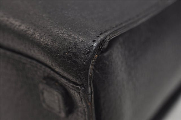 Authentic GUCCI Bamboo 2Way Tote Hand Bag Leather 0021034 Black 9107D