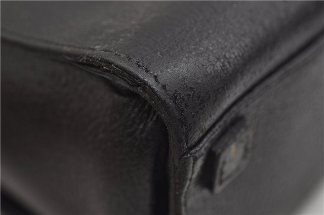 Authentic GUCCI Bamboo 2Way Tote Hand Bag Leather 0021034 Black 9107D