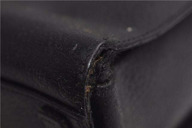 Authentic GUCCI Bamboo 2Way Tote Hand Bag Leather 0021034 Black 9107D