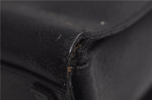 Authentic GUCCI Bamboo 2Way Tote Hand Bag Leather 0021034 Black 9107D